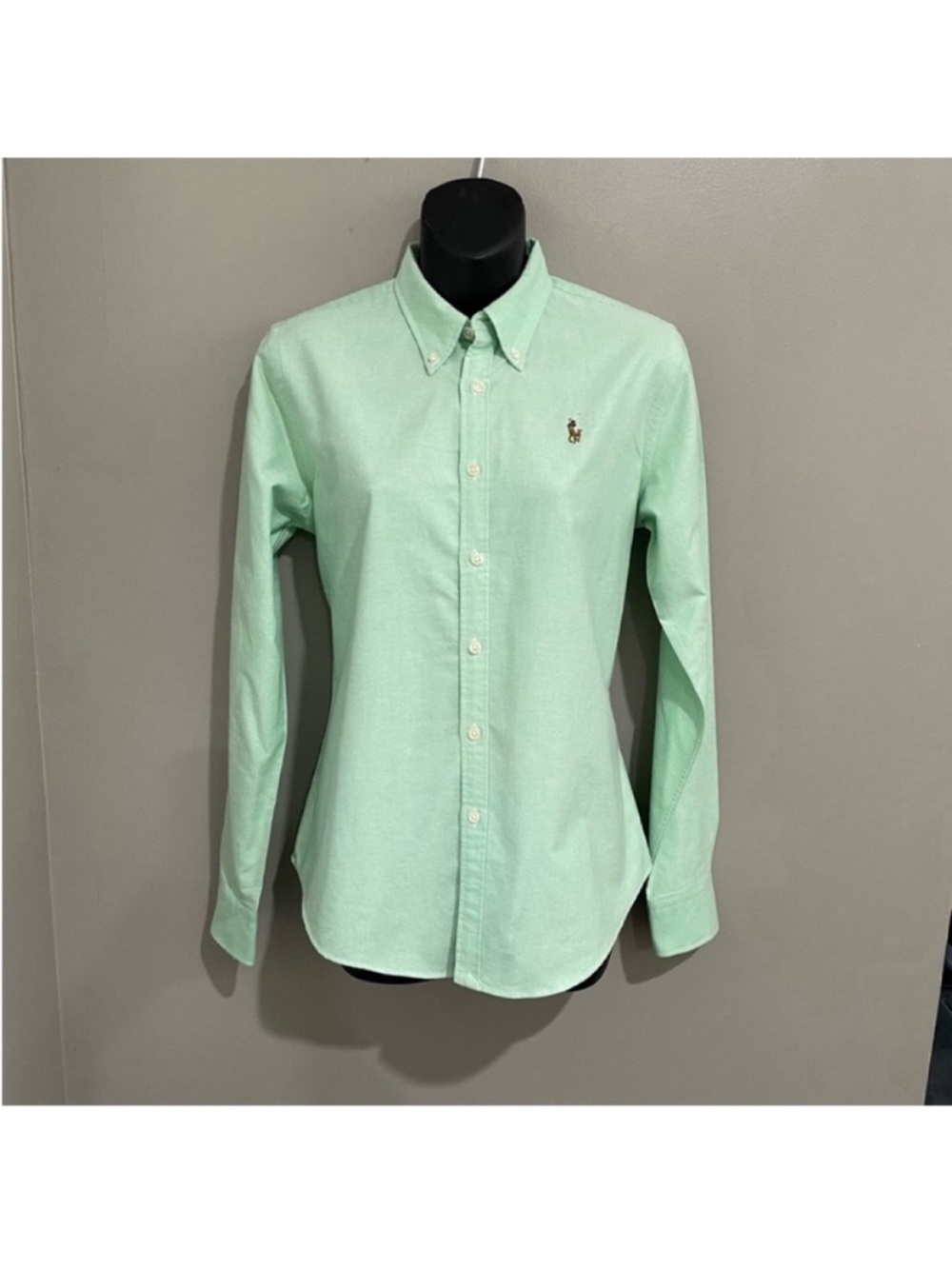 Ralph Lauren Mint Green Oxford Button Down Shirt